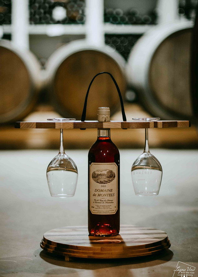 Porte bouteille en bois 