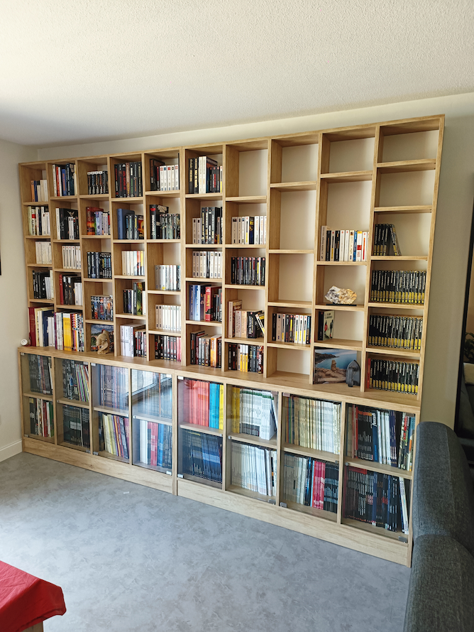 Meuble en bois fabriqué sur mesure